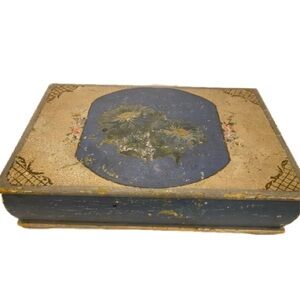 1888 German Antique Wooden Box Dated